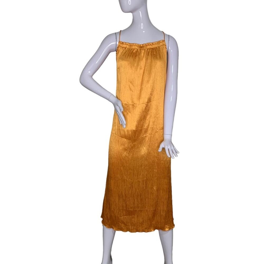 Divided by H&M NWT Satin Slip Dress Orange Size M